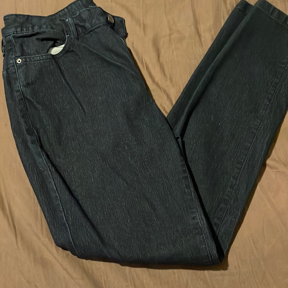 Dark blue jeans